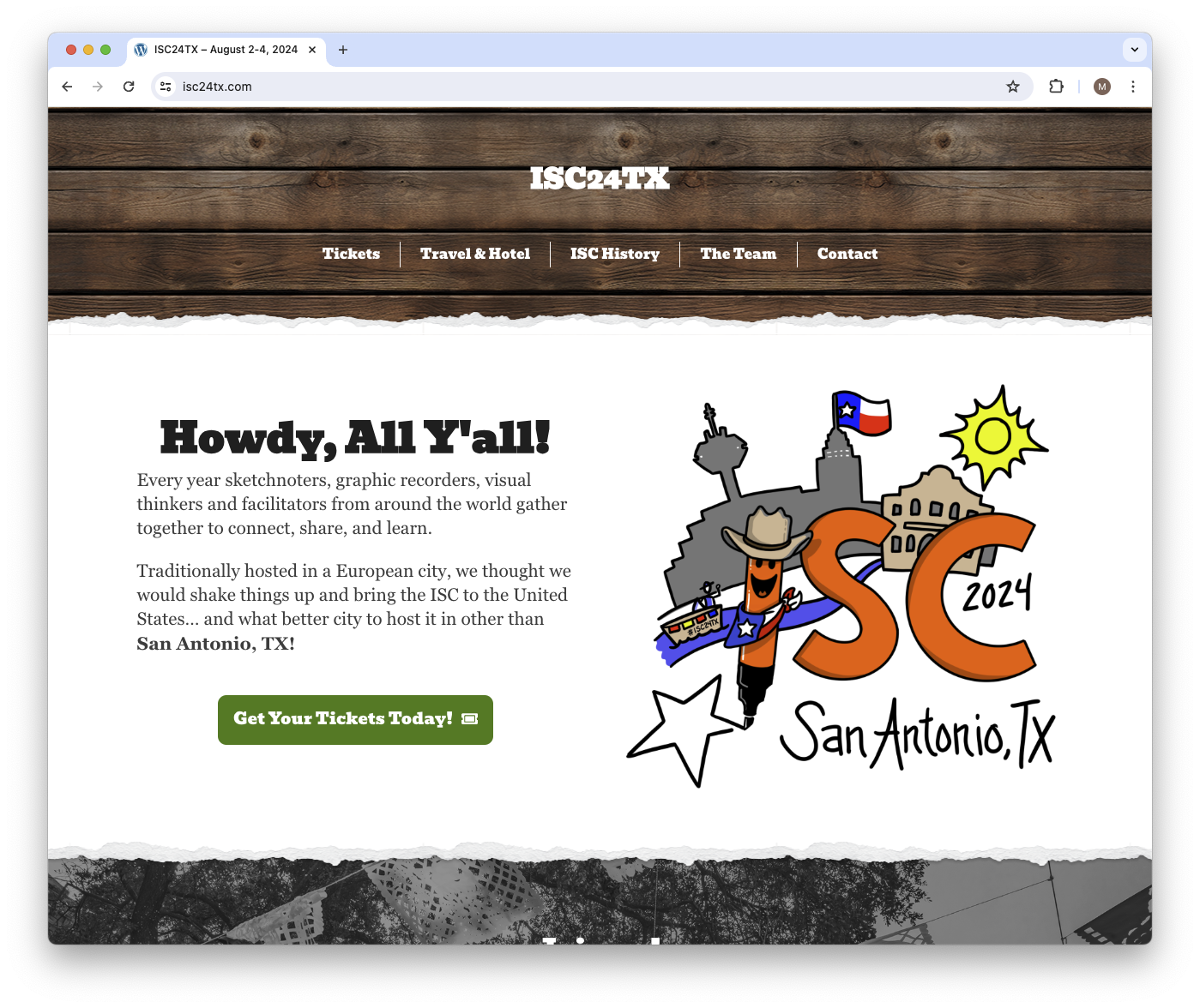 The ISC24TX website is almost ready to go!